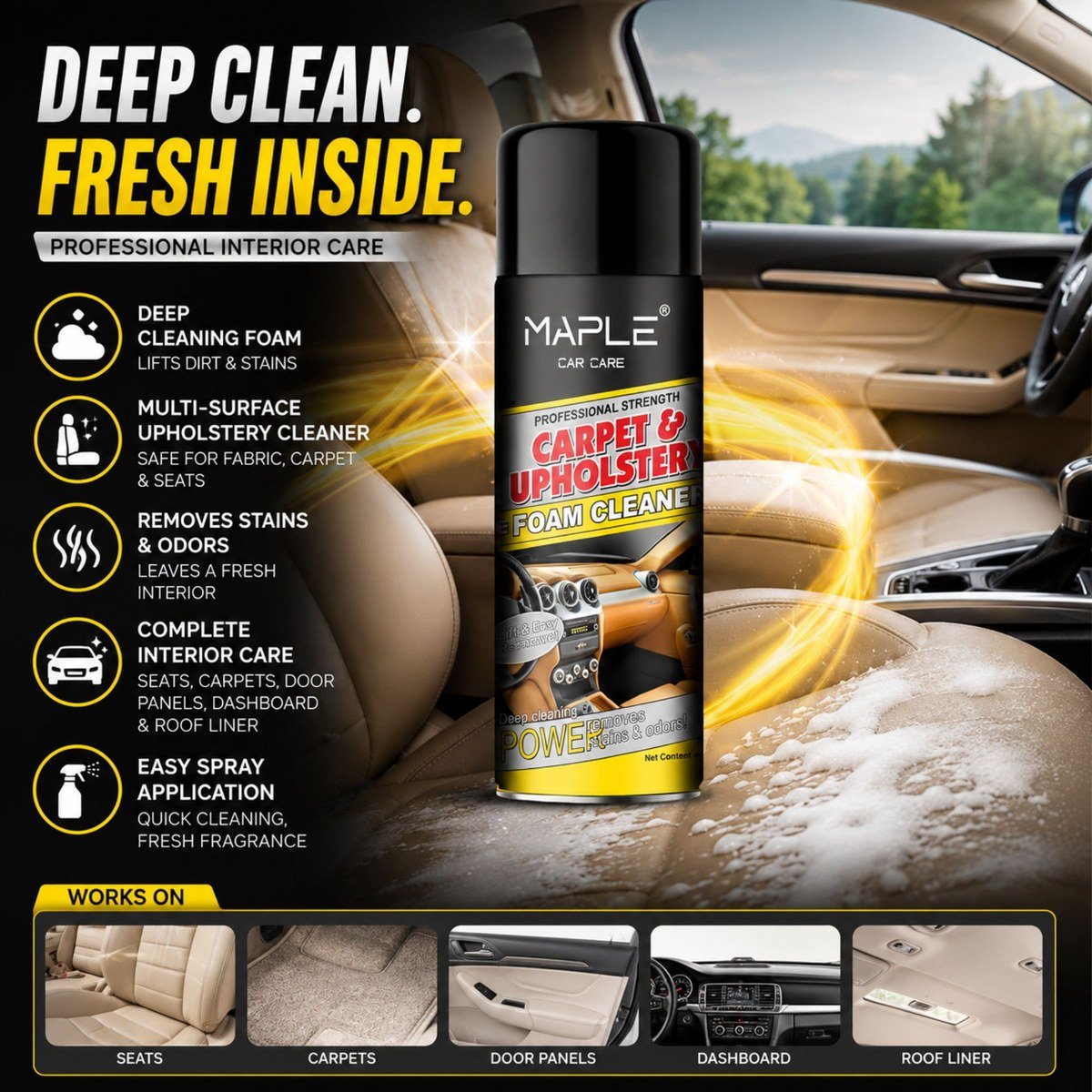 Carpet & Upholstery Foam Cleaner 2